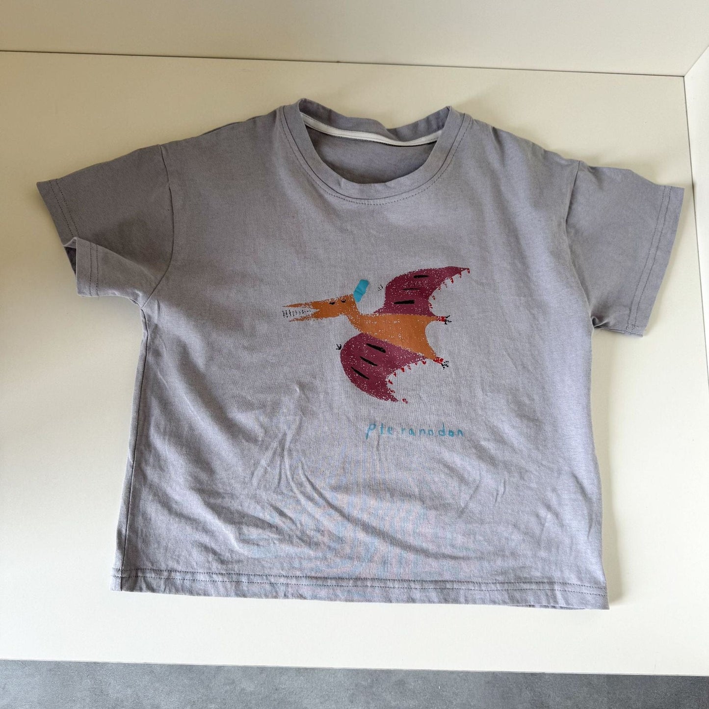 半袖Tシャツ Gray / 80cm 恐竜ダイナソープリント半袖Tシャツ【mh0010181】