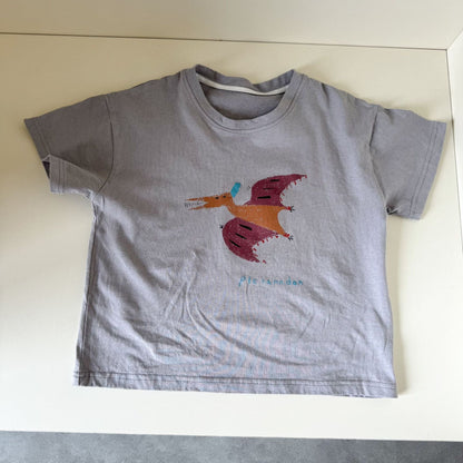 半袖Tシャツ Gray / 80cm 恐竜ダイナソープリント半袖Tシャツ【mh0010181】