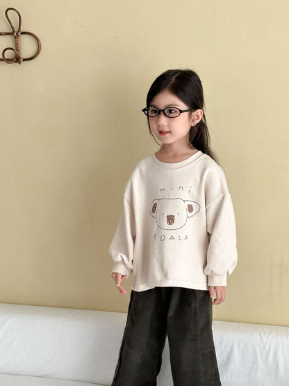 長袖Tシャツ コアラプリント長袖スウェットシャツ【mh0010490】