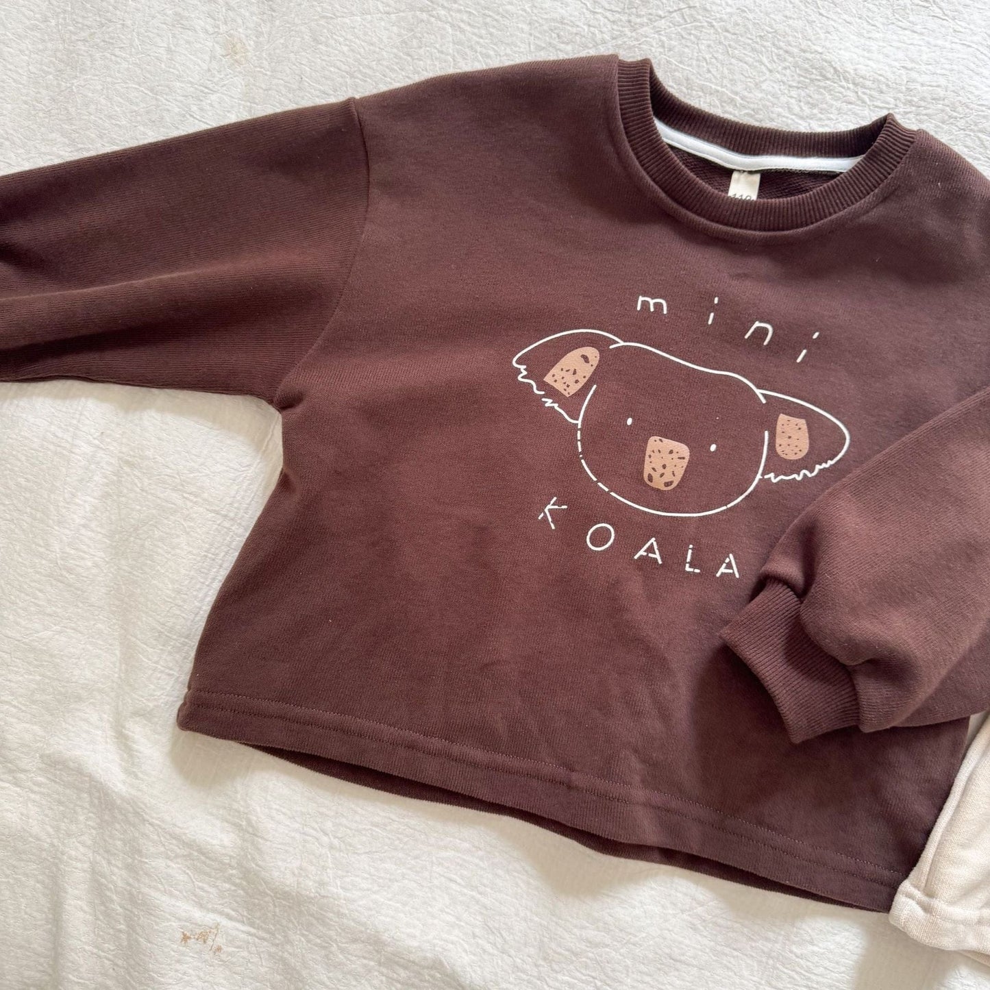 長袖Tシャツ コアラプリント長袖スウェットシャツ【mh0010490】