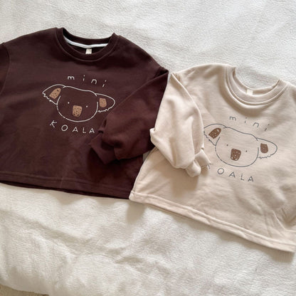 長袖Tシャツ コアラプリント長袖スウェットシャツ【mh0010490】