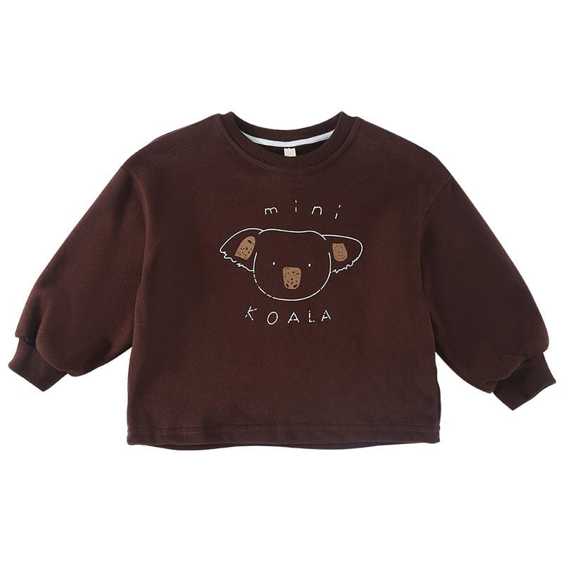 長袖Tシャツ コアラプリント長袖スウェットシャツ【mh0010490】