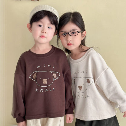 長袖Tシャツ コアラプリント長袖スウェットシャツ【mh0010490】