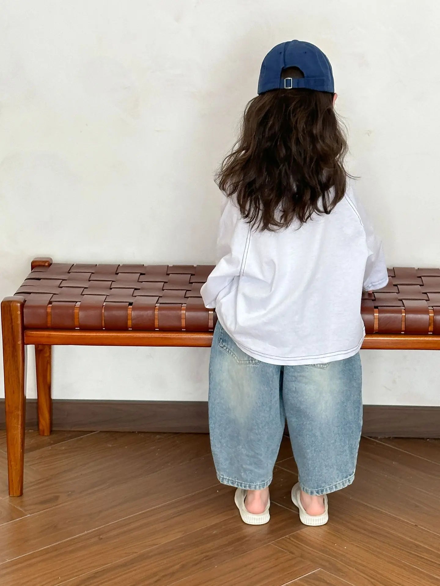 長袖Tシャツ キッズトップス レターロゴプリント長袖Tシャツ【mh0008062】