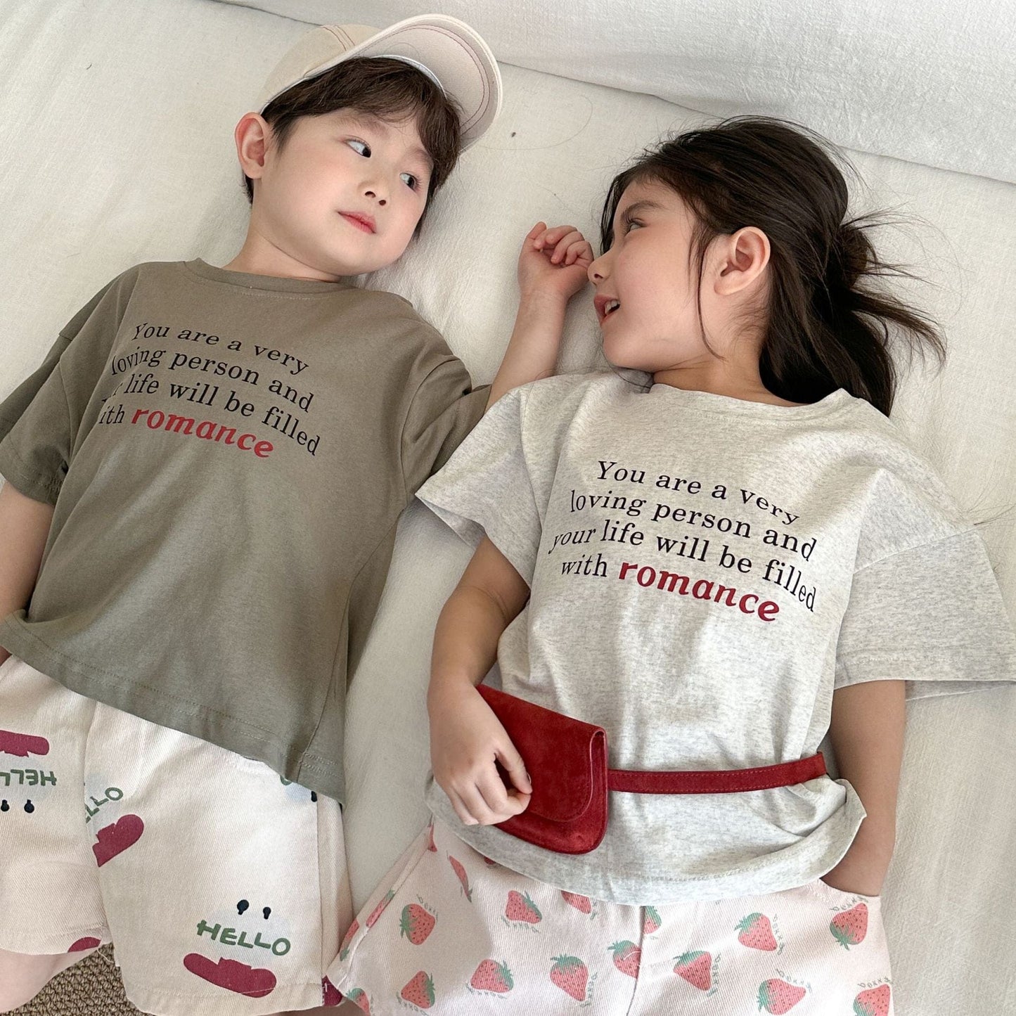 半袖Tシャツ レターロゴプリント半袖Tシャツ【mh0009832】