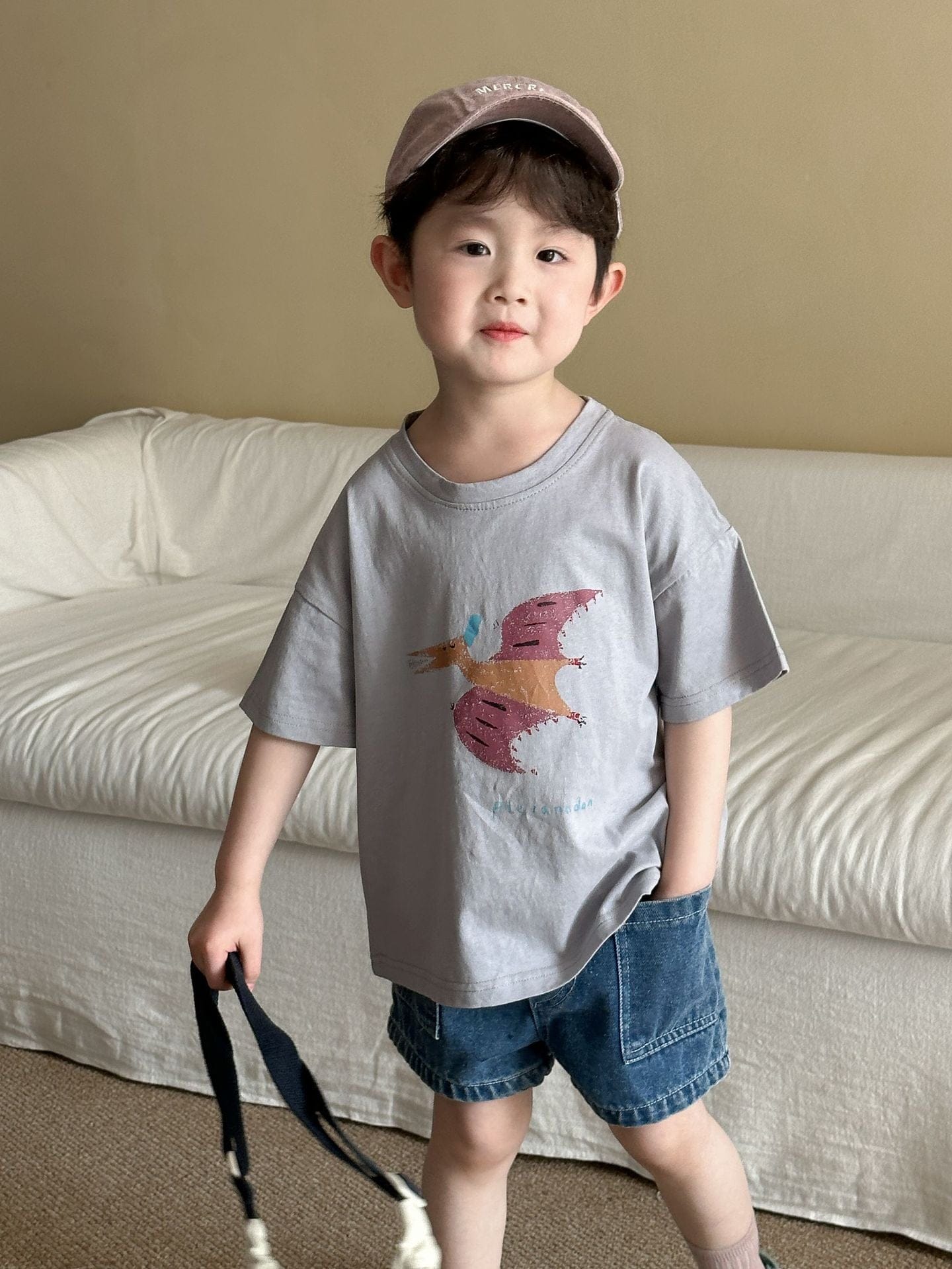 半袖Tシャツ 恐竜ダイナソープリント半袖Tシャツ【mh0010181】