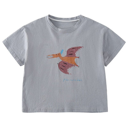 半袖Tシャツ 恐竜ダイナソープリント半袖Tシャツ【mh0010181】