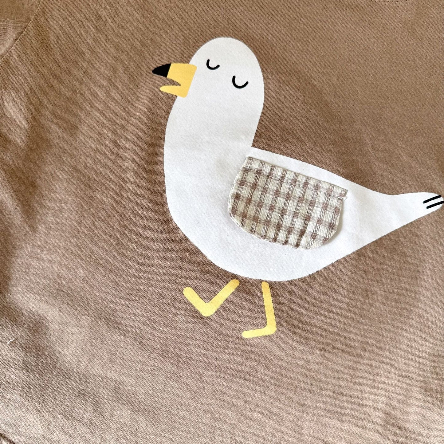 半袖Tシャツ 鳥/クジラプリント半袖Tシャツ【mh0010183】