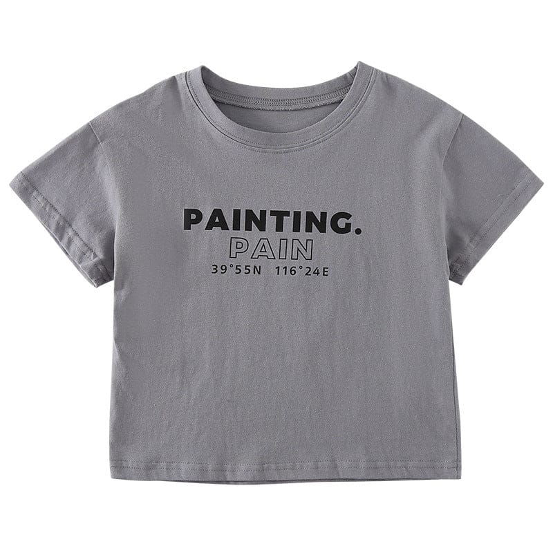 半袖Tシャツ プリントレターロゴ半袖Tシャツ【mh0010190】