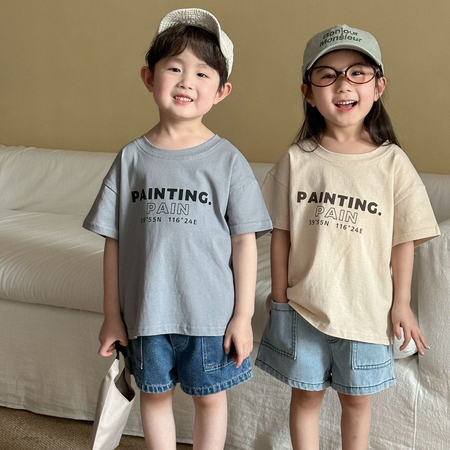 半袖Tシャツ プリントレターロゴ半袖Tシャツ【mh0010190】