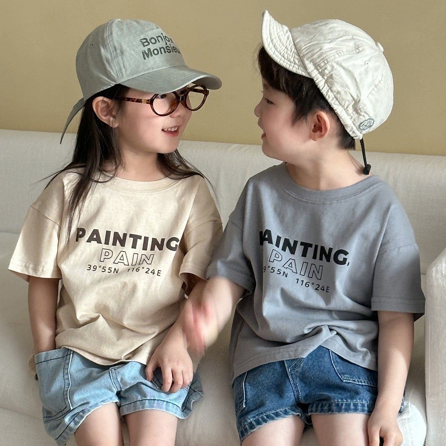 半袖Tシャツ プリントレターロゴ半袖Tシャツ【mh0010190】