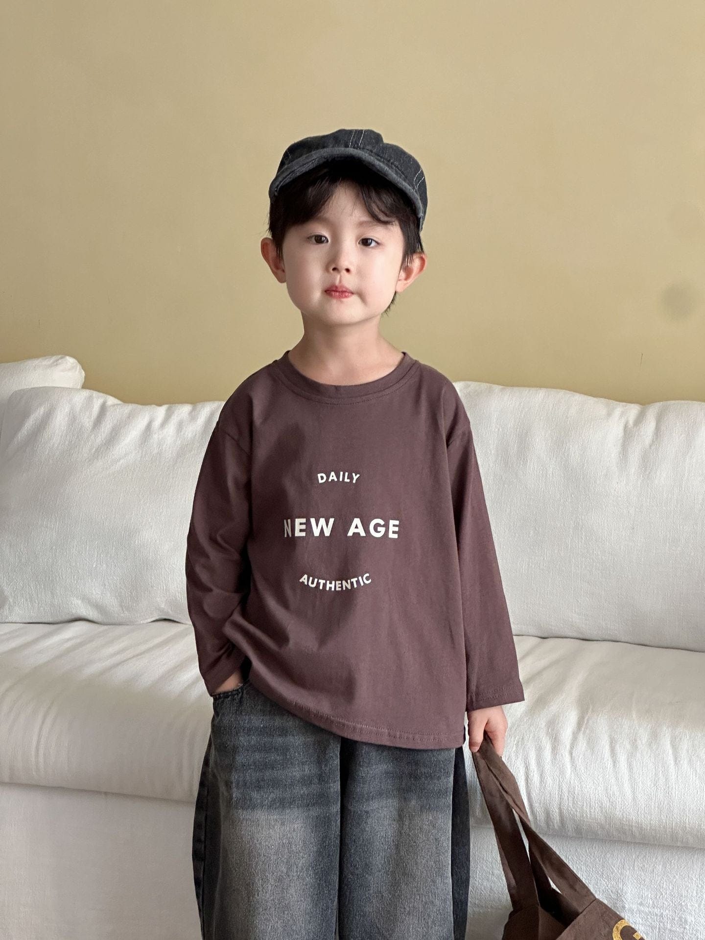 長袖Tシャツ ロゴプリント長袖Tシャツ【mh0010488】