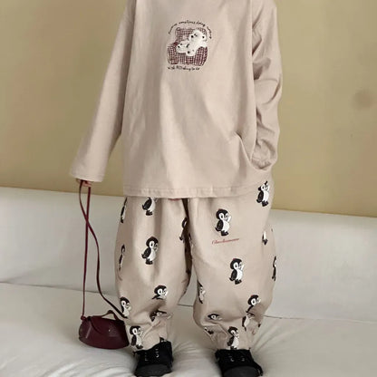 長袖Tシャツ ケーキ/ソファーベアくま刺繍長袖Tシャツ【mh0011245】