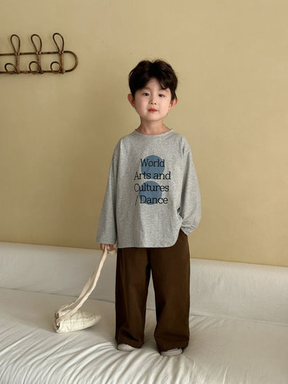 長袖Tシャツ ビッグサークルロゴプリント長袖Tシャツ【mh0011247】