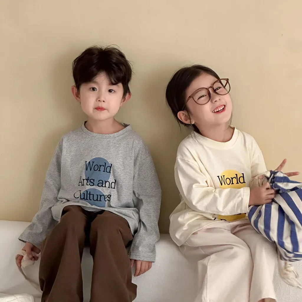 長袖Tシャツ ビッグサークルロゴプリント長袖Tシャツ【mh0011247】