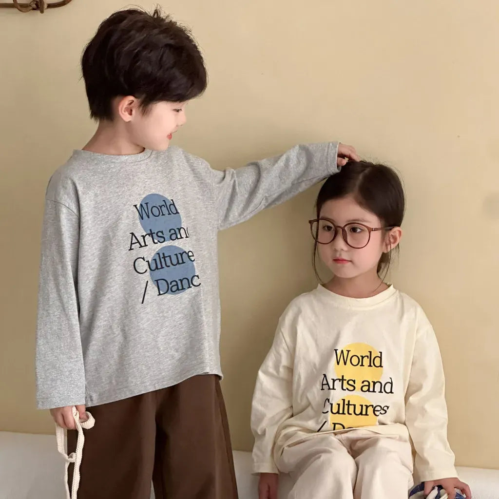 長袖Tシャツ ビッグサークルロゴプリント長袖Tシャツ【mh0011247】