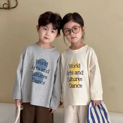 長袖Tシャツ ビッグサークルロゴプリント長袖Tシャツ【mh0011247】