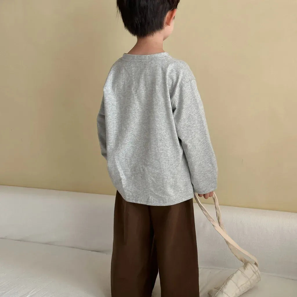 長袖Tシャツ ビッグサークルロゴプリント長袖Tシャツ【mh0011247】