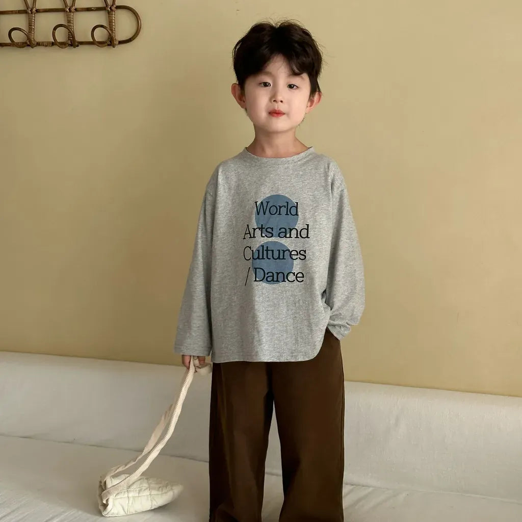 長袖Tシャツ ビッグサークルロゴプリント長袖Tシャツ【mh0011247】