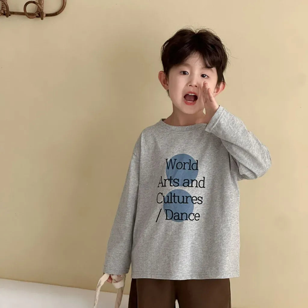 長袖Tシャツ ビッグサークルロゴプリント長袖Tシャツ【mh0011247】