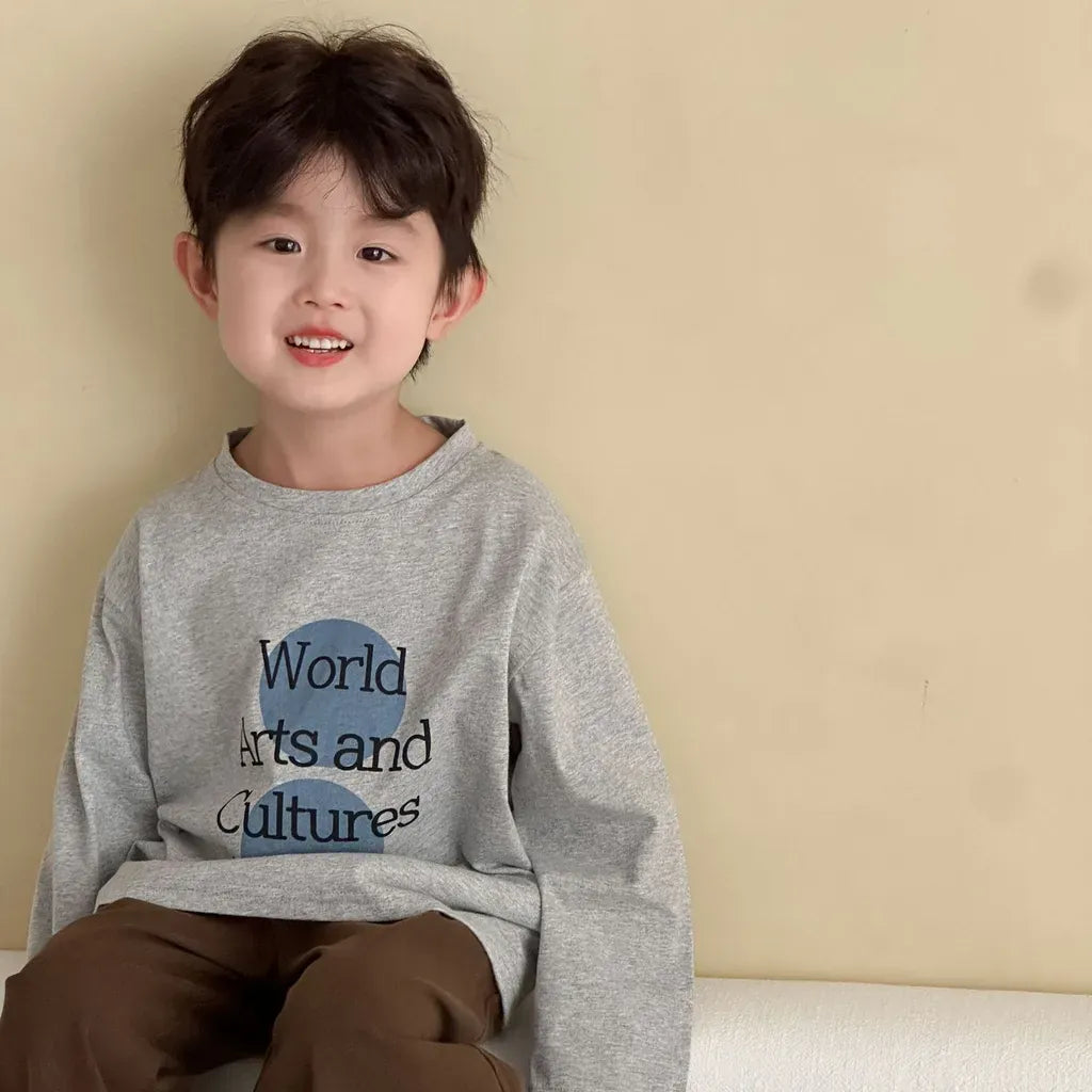 長袖Tシャツ ビッグサークルロゴプリント長袖Tシャツ【mh0011247】