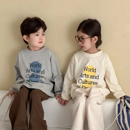 長袖Tシャツ ビッグサークルロゴプリント長袖Tシャツ【mh0011247】