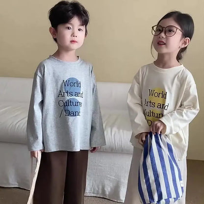 長袖Tシャツ ビッグサークルロゴプリント長袖Tシャツ【mh0011247】