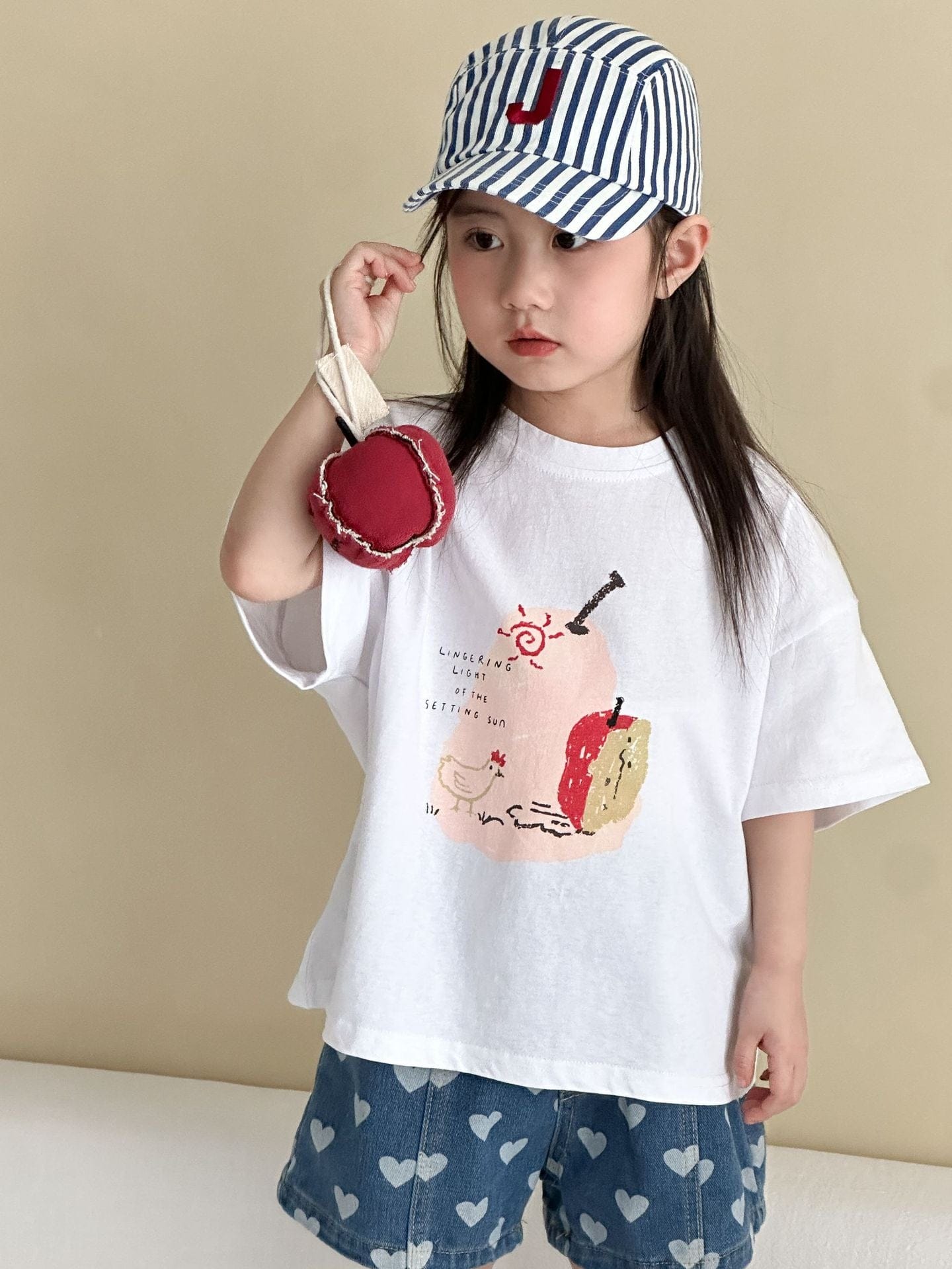 半袖Tシャツ White / 80cm フルーツプリント半袖Tシャツ【mh0009826】