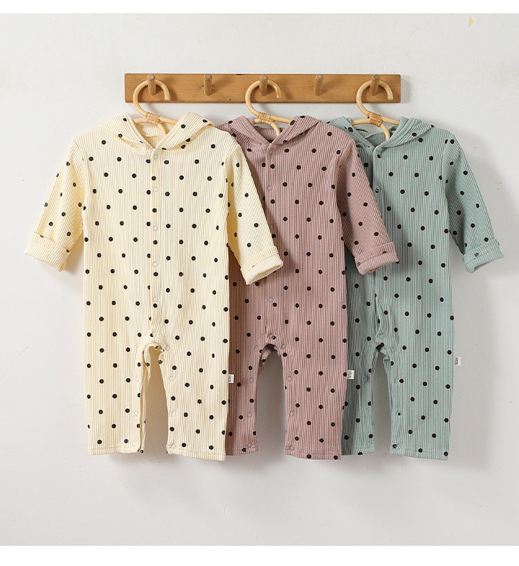 Rabbit Ear Hooded Cotton Romper ウサギ耳 フード付 ロンパース【mh0012322】 Beitaoya