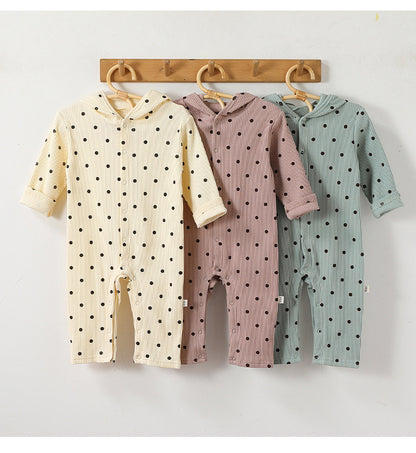 Rabbit Ear Hooded Cotton Romper ウサギ耳 フード付 ロンパース【mh0012322】 Beitaoya