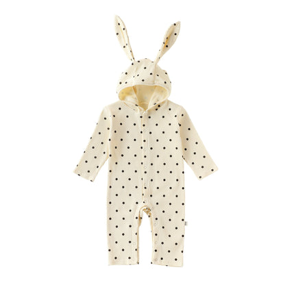 Rabbit Ear Hooded Cotton Romper ウサギ耳 フード付 ロンパース【mh0012322】 Beitaoya