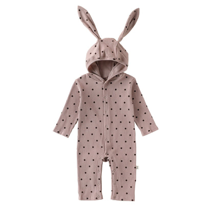 Rabbit Ear Hooded Cotton Romper ウサギ耳 フード付 ロンパース【mh0012322】 Beitaoya