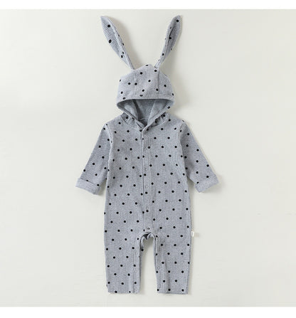 Rabbit Ear Hooded Cotton Romper ウサギ耳 フード付 ロンパース【mh0012322】 Beitaoya