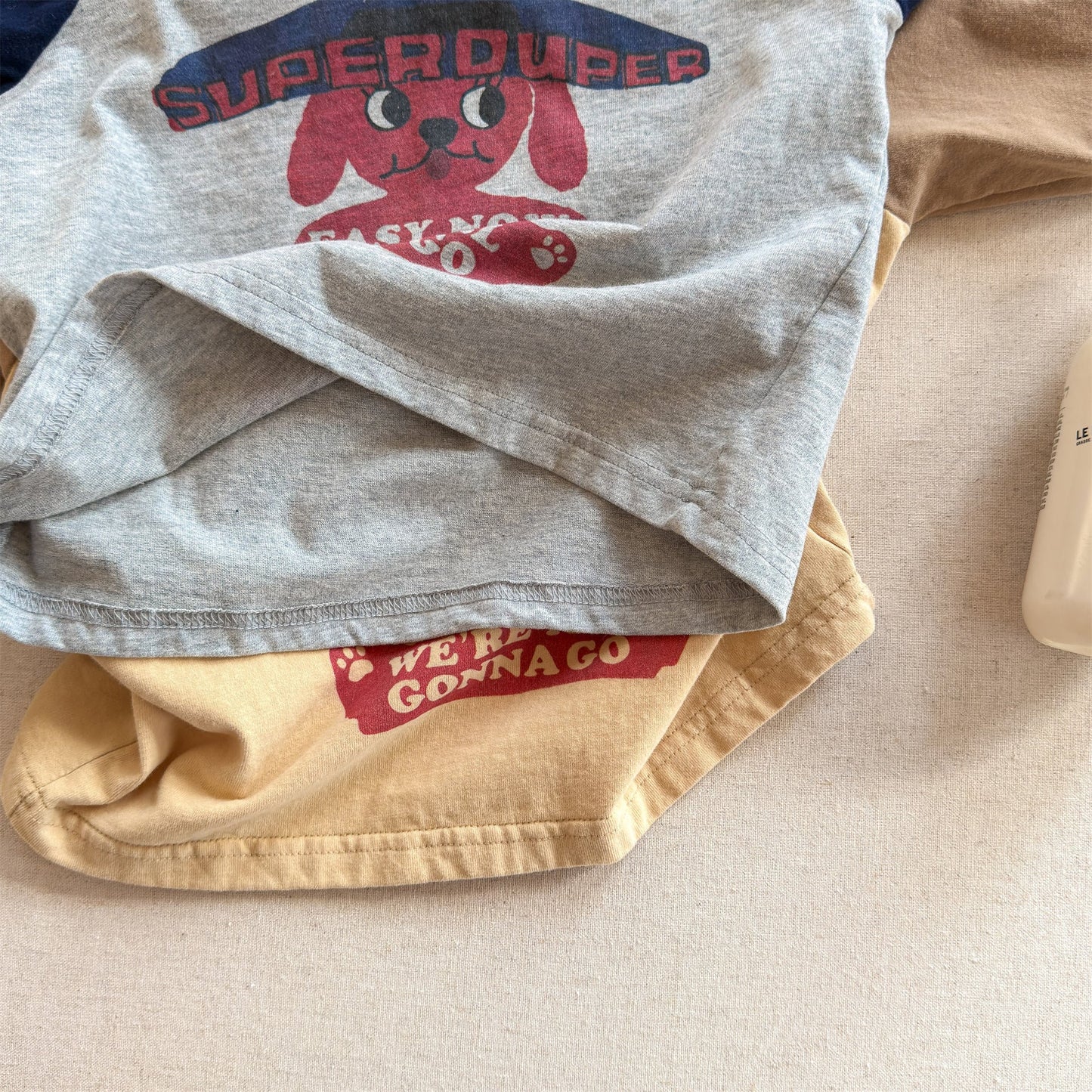 Raglan Dog Printed Sweatshirt ラグラン プリント スウェットシャツ【mh0012441】 ADbaby 長袖Tシャツ