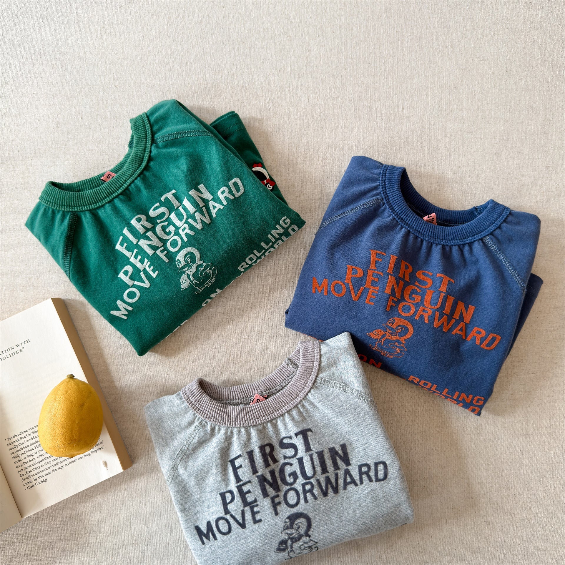 Raglan Printed Sweatshirt ラグラン プリント スウェットシャツ【mh0012439】 ADbaby 長袖Tシャツ
