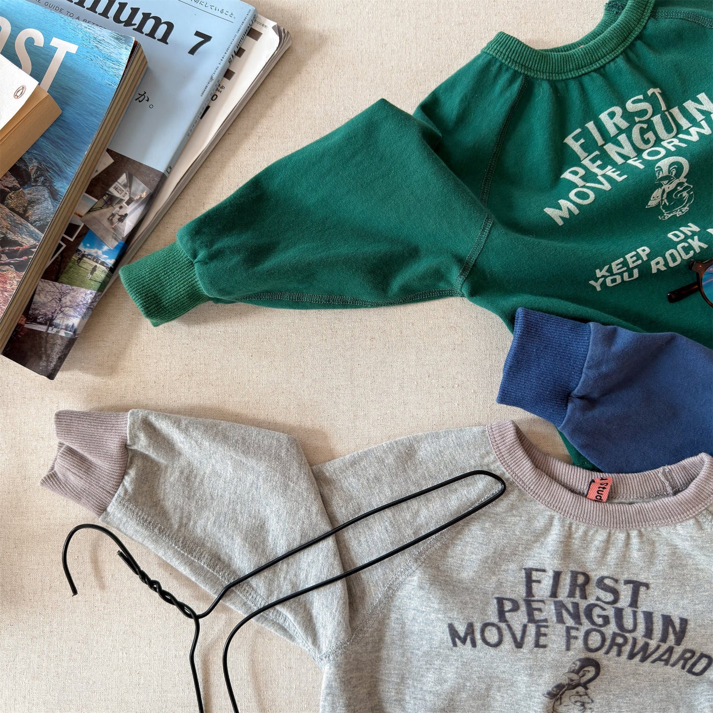 Raglan Printed Sweatshirt ラグラン プリント スウェットシャツ【mh0012439】 ADbaby 長袖Tシャツ