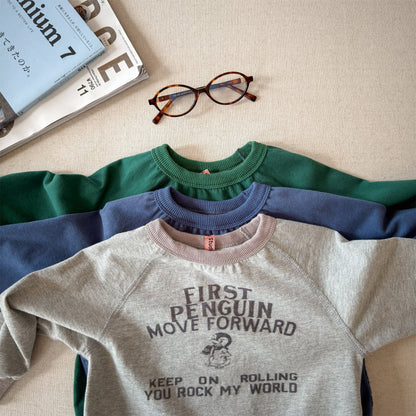 Raglan Printed Sweatshirt ラグラン プリント スウェットシャツ【mh0012439】 ADbaby 長袖Tシャツ