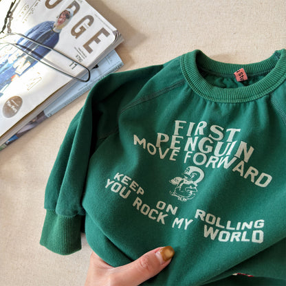 Raglan Printed Sweatshirt ラグラン プリント スウェットシャツ【mh0012439】 ADbaby 長袖Tシャツ