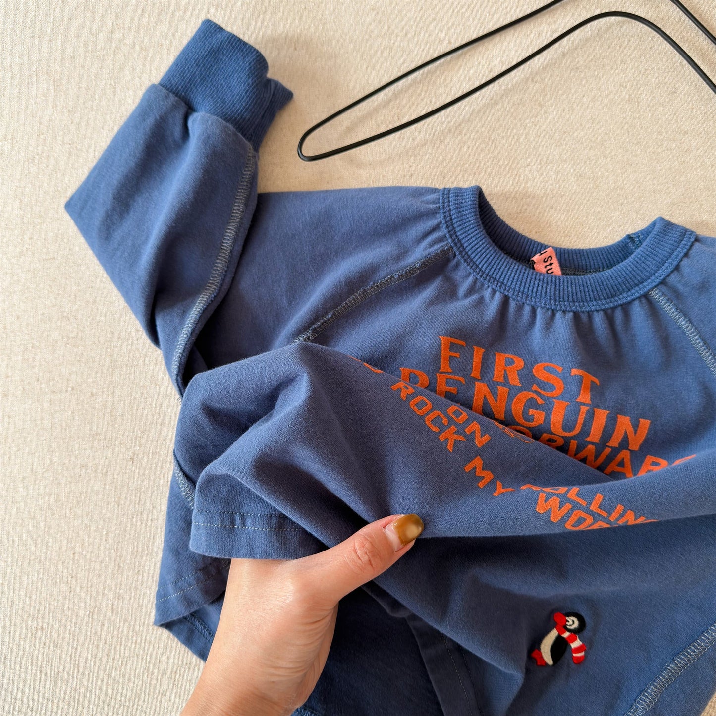 Raglan Printed Sweatshirt ラグラン プリント スウェットシャツ【mh0012439】 ADbaby 長袖Tシャツ