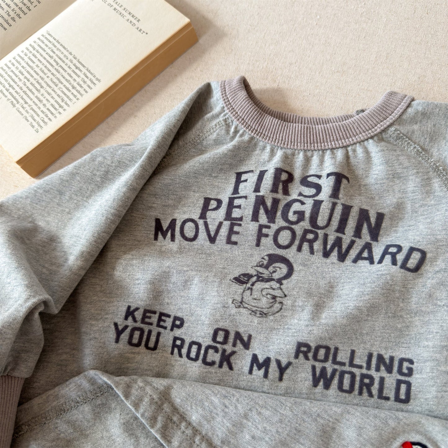 Raglan Printed Sweatshirt ラグラン プリント スウェットシャツ【mh0012439】 ADbaby 長袖Tシャツ
