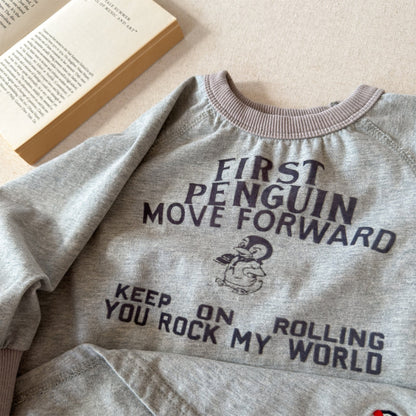 Raglan Printed Sweatshirt ラグラン プリント スウェットシャツ【mh0012439】 ADbaby 長袖Tシャツ