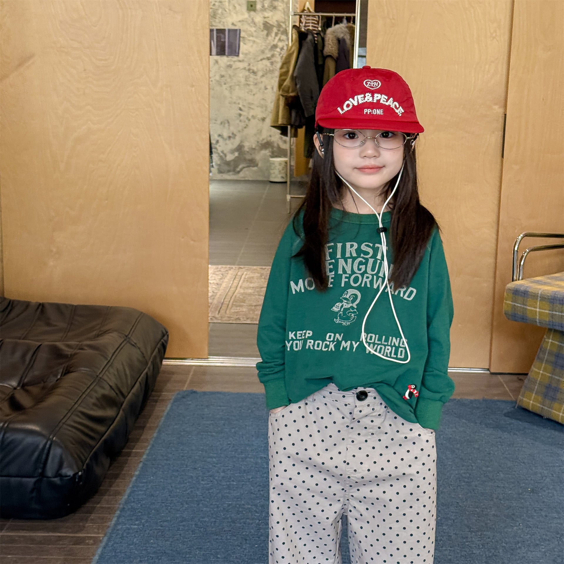 Raglan Printed Sweatshirt ラグラン プリント スウェットシャツ【mh0012439】 ADbaby 長袖Tシャツ