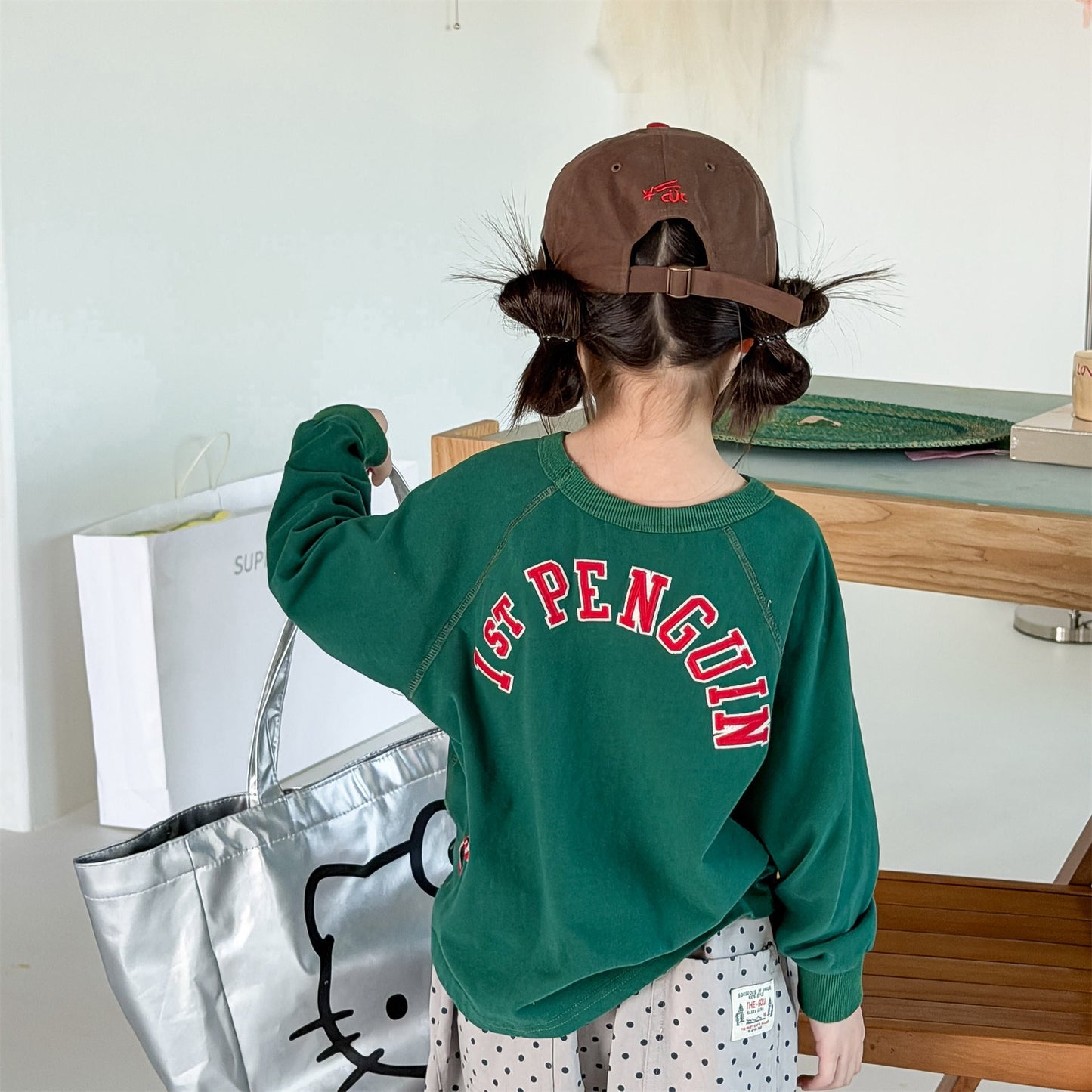 Raglan Printed Sweatshirt ラグラン プリント スウェットシャツ【mh0012439】 ADbaby 長袖Tシャツ