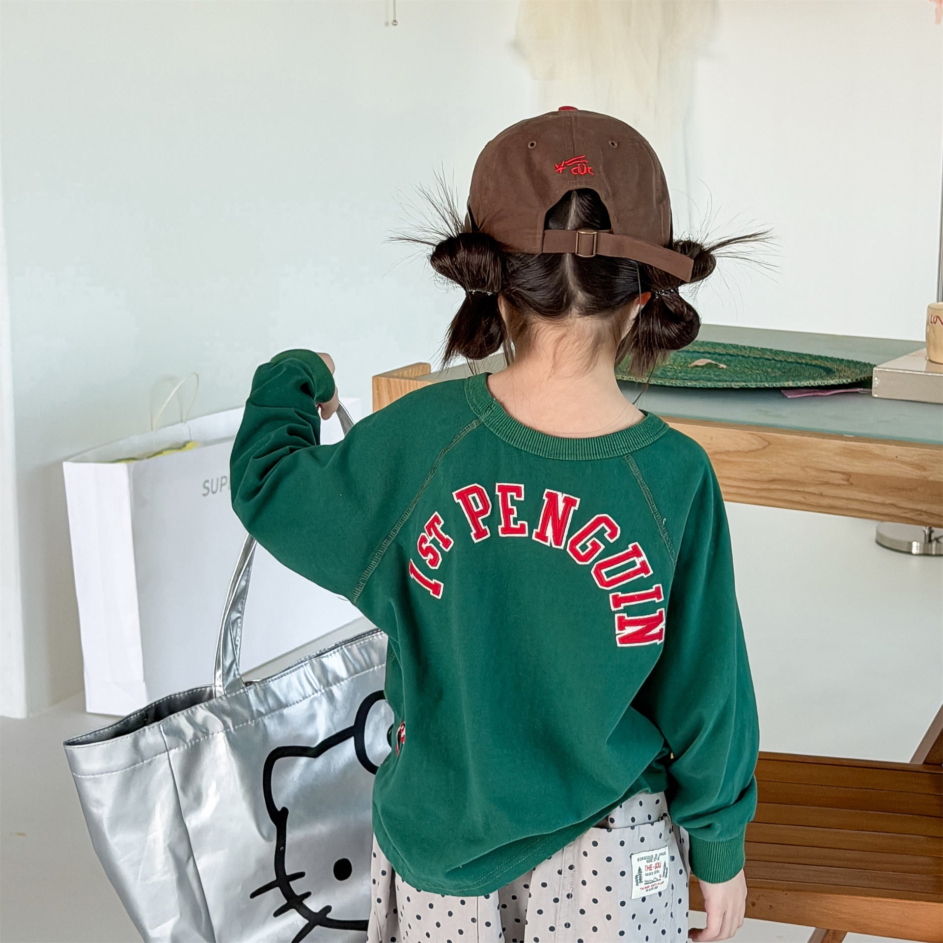Raglan Printed Sweatshirt ラグラン プリント スウェットシャツ【mh0012439】 ADbaby 長袖Tシャツ
