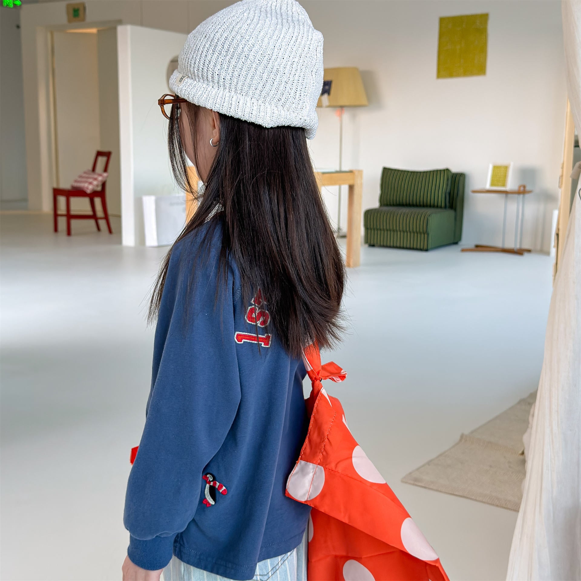 Raglan Printed Sweatshirt ラグラン プリント スウェットシャツ【mh0012439】 ADbaby 長袖Tシャツ