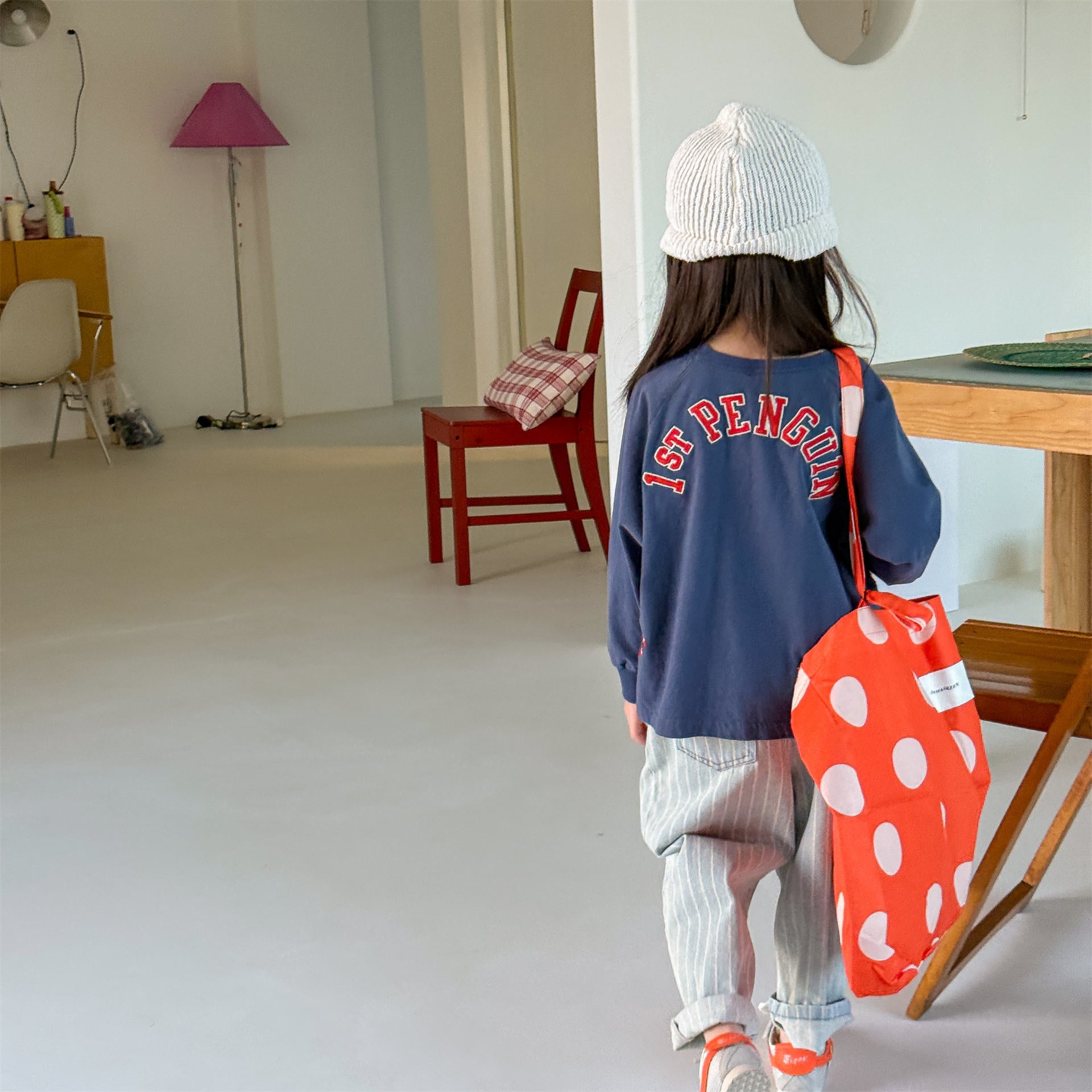 Raglan Printed Sweatshirt ラグラン プリント スウェットシャツ【mh0012439】 ADbaby 長袖Tシャツ