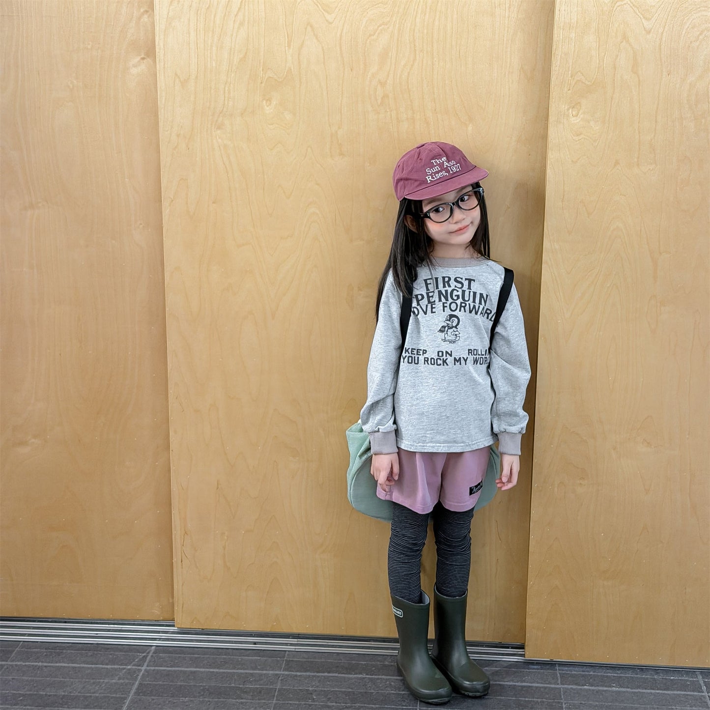 Raglan Printed Sweatshirt ラグラン プリント スウェットシャツ【mh0012439】 ADbaby 長袖Tシャツ