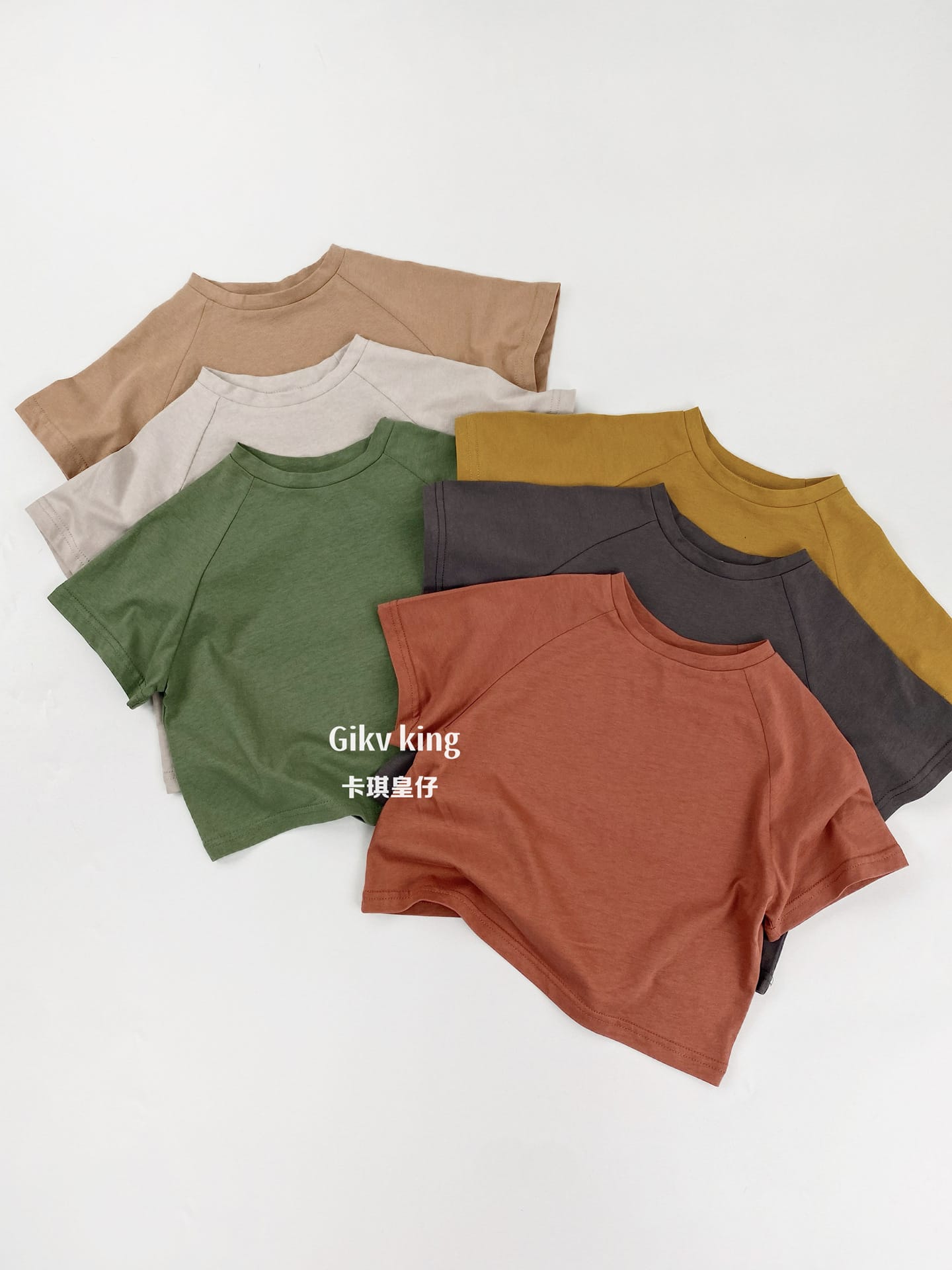 Raglan Sleeve Bamboo Cotton Top クルーネック 無地 半袖Tシャツ【mh0012826】 mamahalo shop 半袖Tシャツ
