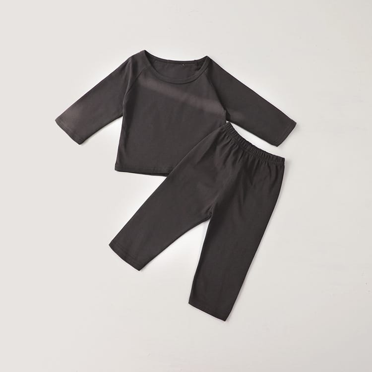 Raglan Sleeve Cotton Lounge Set コットン 無地 ラランスリーブ セットアップ【mh0012667】 BBAMMA 長袖セットアップ