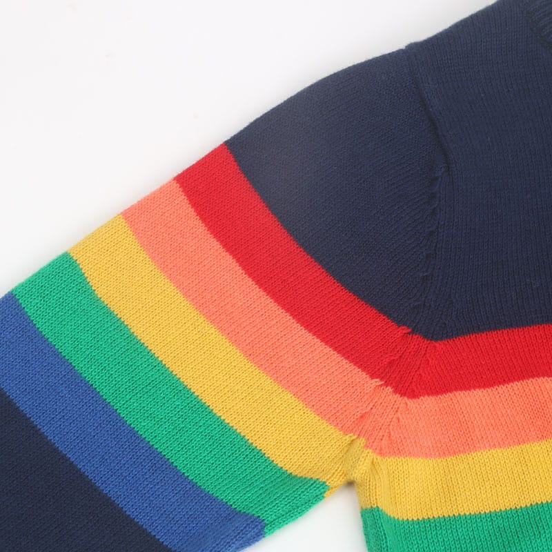 Rainbow Border Knit Sweater レインボー ボーダー ニット セーター【mh0000266】 mamahalo kids ニット・セーター